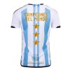 Maglia ufficiale Champions Argentina 3 Star Casa Mondiali 2022 per Uomo